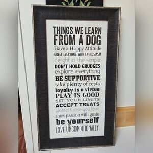 Inspirational Dog Quote Wall Art